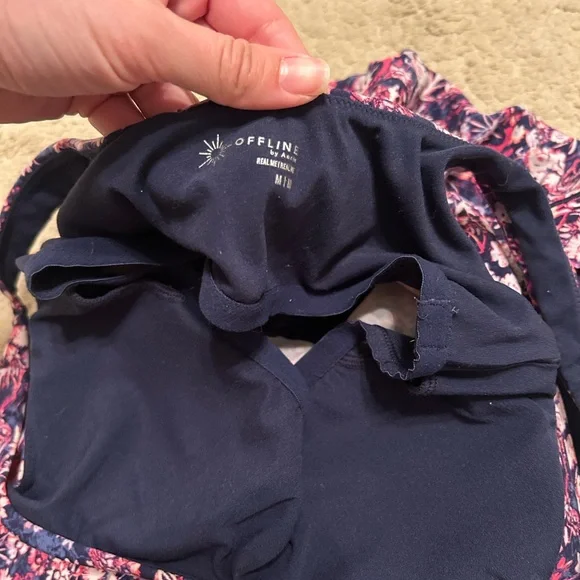 Aerie Offline Low Key Dress Floral with Slit - Picture 5 of 5